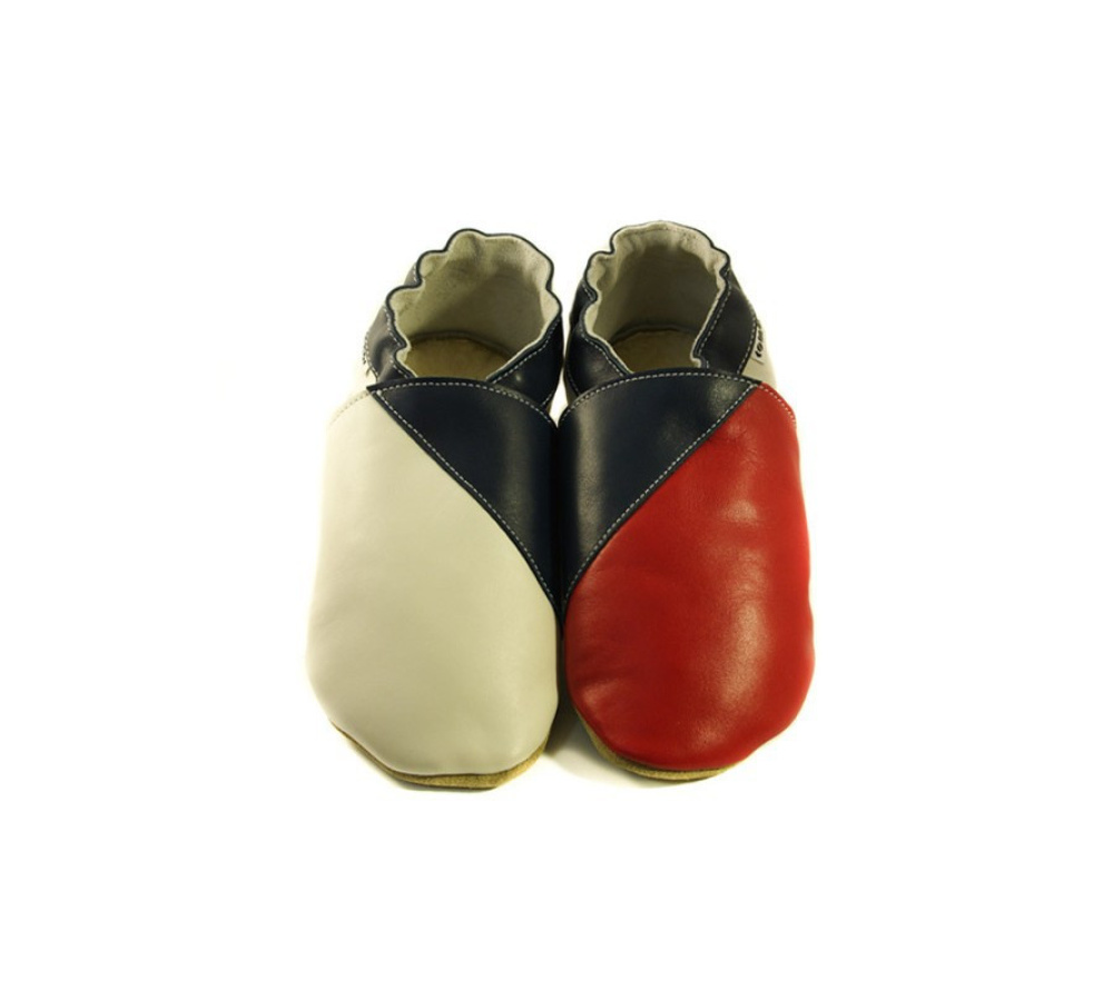 Kožené capačky Tomar -  Česká vlajka