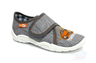 Papuče Renbut - Auto - sivé