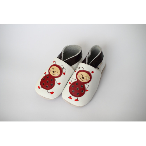 Kožené capačky Lait et Miel - Lienky