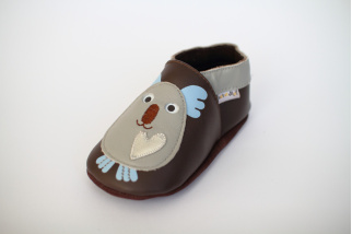 Kožené capačky Lait et Miel - koala