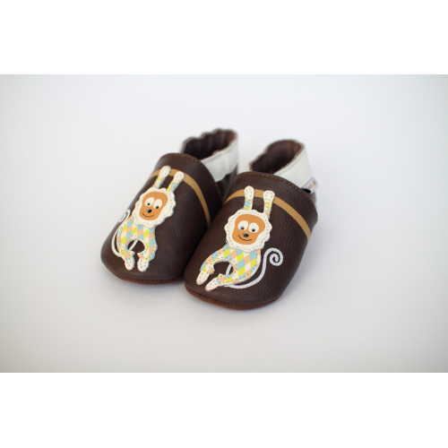 Kožené capačky Lait et Miel - opice