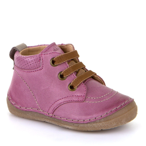 Froddo - detská kožená obuv - fialové šnurovacie