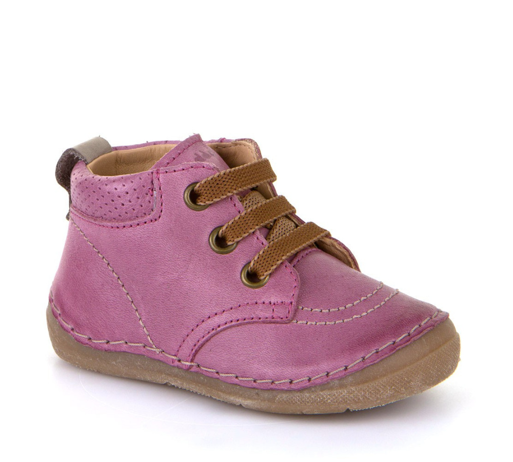 Froddo - detská kožená obuv - fialové šnurovacie