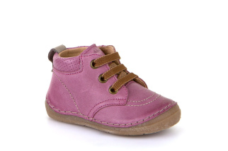 Froddo - detská kožená obuv - fialové šnurovacie