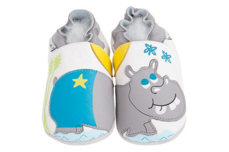 Kožené capačky Lait et Miel - hroch