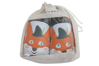 Kožené capačky Lait et Miel - lišiak