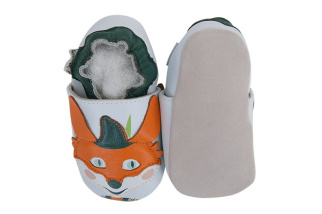 Kožené capačky Lait et Miel - lišiak