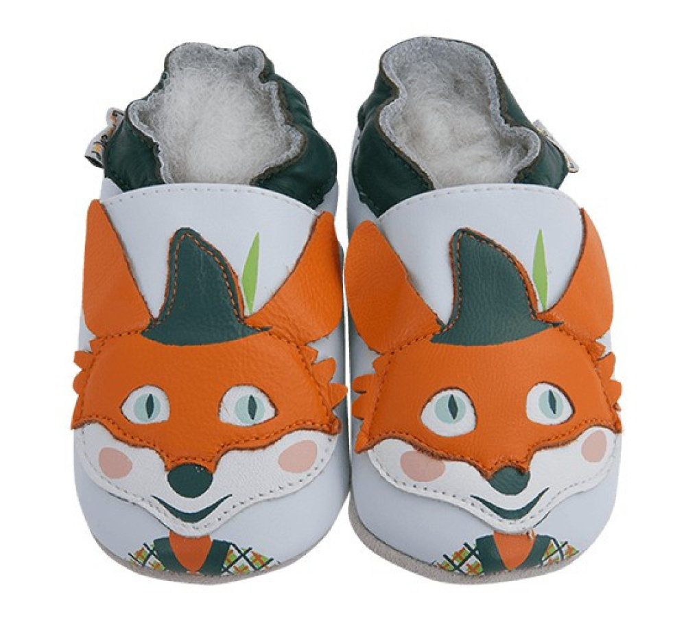 Kožené capačky Lait et Miel - lišiak