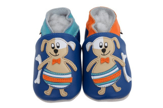 Kožené capačky Lait et Miel - psík