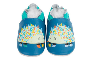 Kožené capačky Lait et Miel - ježko