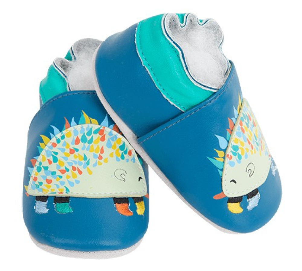 Kožené capačky Lait et Miel - ježko