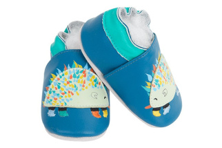 Kožené capačky Lait et Miel - ježko