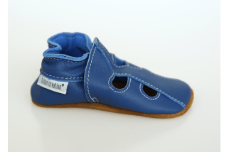 Kožené capačky Tomar - sandálky - jednofarebné - denim S