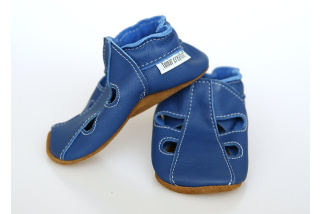 Kožené capačky Tomar - sandálky - jednofarebné - denim S