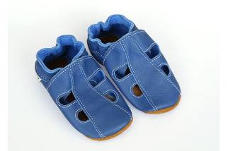 Kožené capačky Tomar - sandálky - jednofarebné - denim S