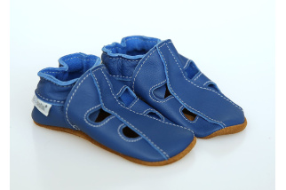 Kožené capačky Tomar - sandálky - jednofarebné - denim S