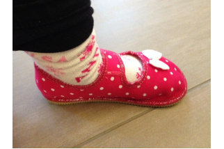 ANATOMIC - barefoot papuče - baleríny raspberry