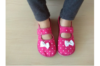 ANATOMIC - barefoot papuče - baleríny raspberry