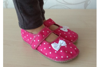 ANATOMIC - barefoot papuče - baleríny raspberry