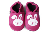 Kožené capačky Afelo - zajačik - ružové