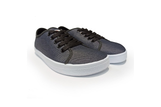 Plátené barefoot tenisky Anatomic ALL IN - sivá/biela