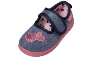 Papučky Playshoes - baleríny srdiečko