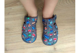 ANATOMIC - barefoot papuče Autá