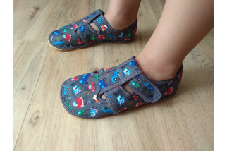 ANATOMIC - barefoot papuče Autá