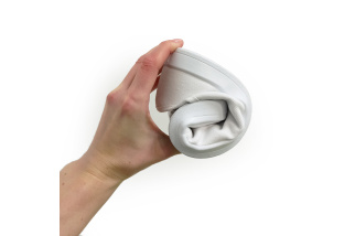 Plátené barefoot tenisky Anatomic ALL IN - biela/biela