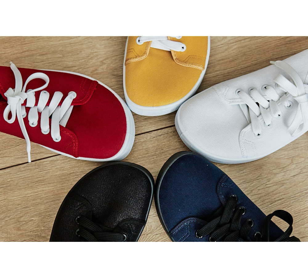 Plátené barefoot tenisky Anatomic ALL IN - biela/biela