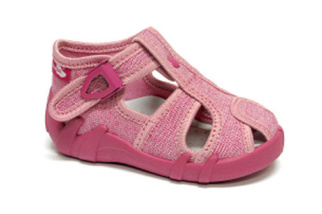 Papuče Renbut - ružový brokát