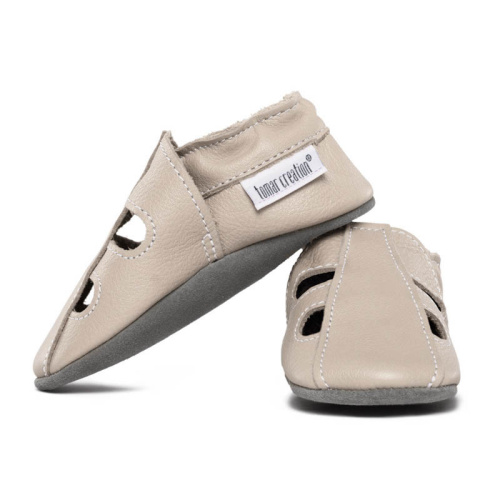 Kožené capačky Tomar - sandálky - jednofarebné - 20/21 Cream S