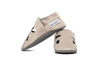 Kožené capačky Tomar - sandálky - jednofarebné - 20/21 Cream S