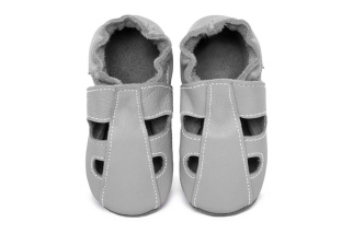 Kožené capačky Tomar - sandálky - jednofarebné - Perla S 26/27N