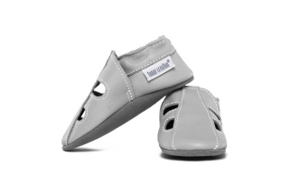 Kožené capačky Tomar - sandálky - jednofarebné - Perla S 26/27N