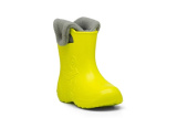 Camminare - detské zateplené gumáky žabka - žlté