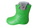 Camminare - detské zateplené gumáky žabka - zelené