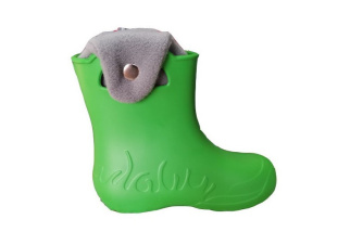 Camminare - detské zateplené gumáky žabka - zelené