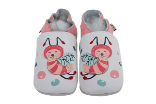 Kožené capačky Lait et Miel - včielka