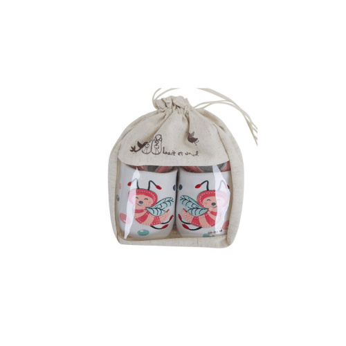 Kožené capačky Lait et Miel - včielka