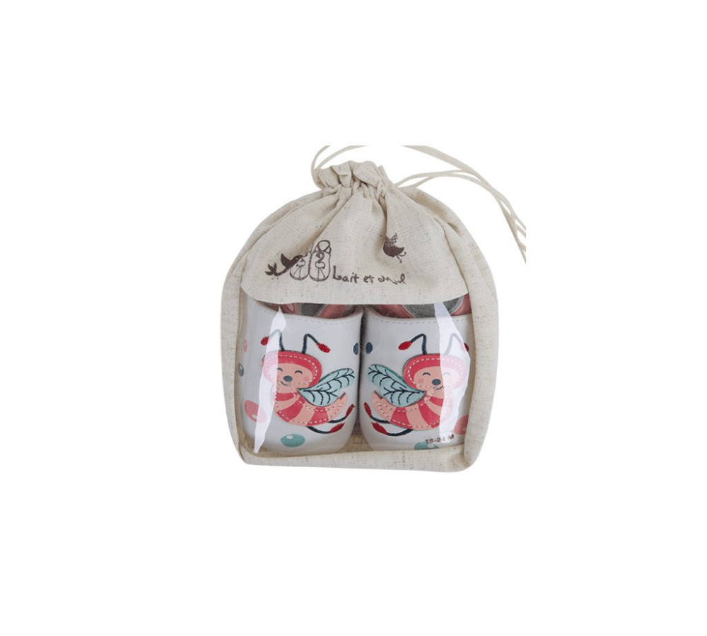 Kožené capačky Lait et Miel - včielka