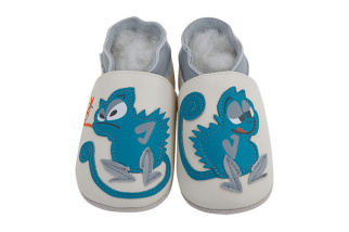 Kožené capačky Lait et Miel - chameleon