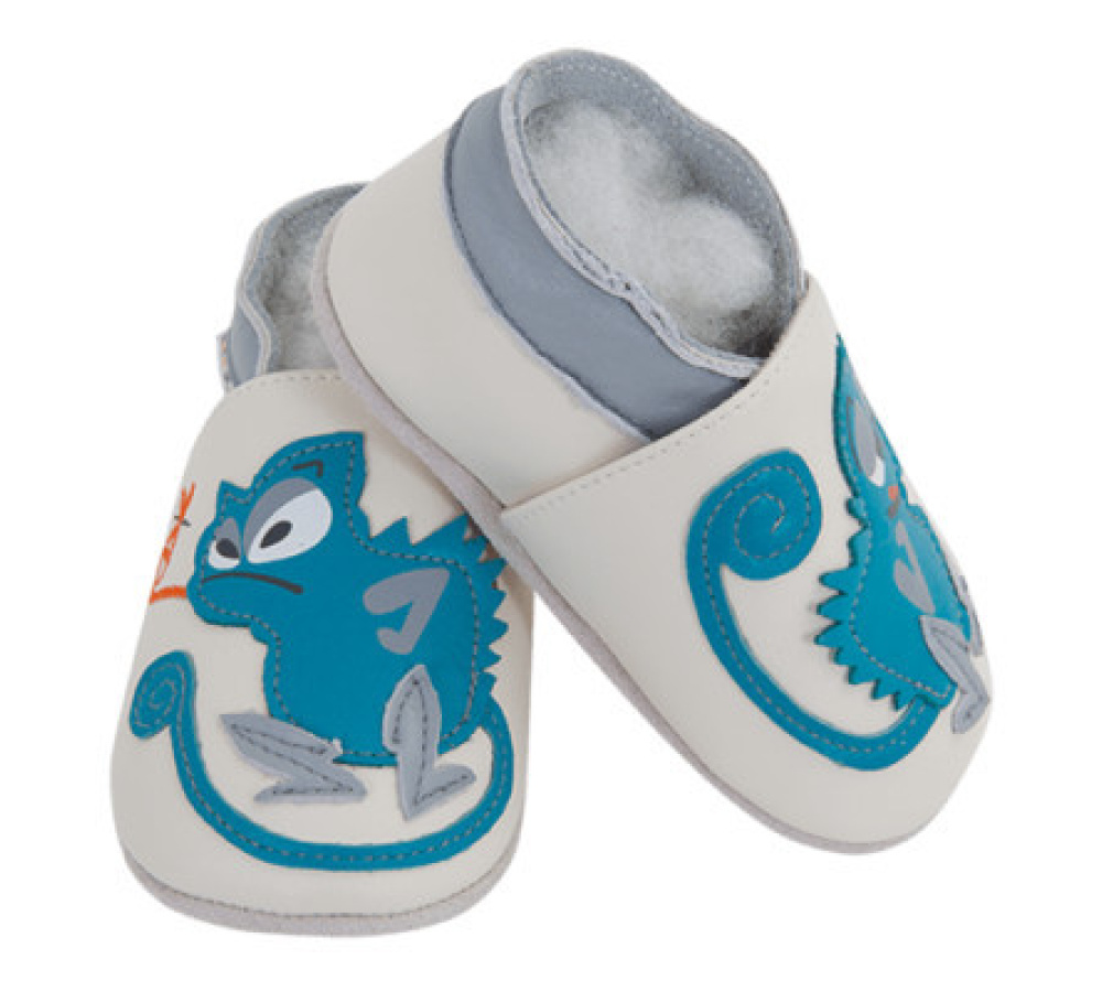 Kožené capačky Lait et Miel - chameleon