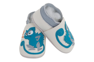 Kožené capačky Lait et Miel - chameleon