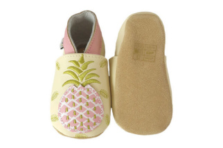 Kožené capačky Lait et Miel - ananás