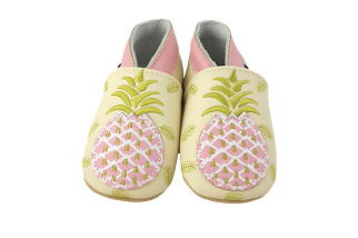 Kožené capačky Lait et Miel - ananás