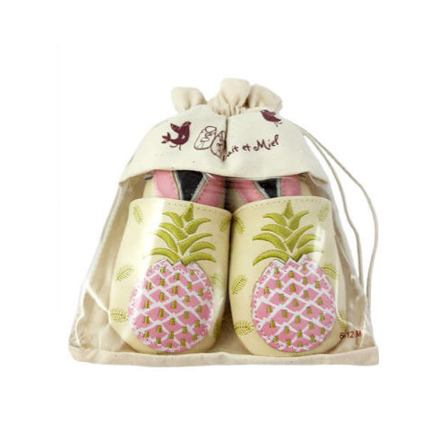 Kožené capačky Lait et Miel - ananás