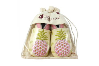 Kožené capačky Lait et Miel - ananás