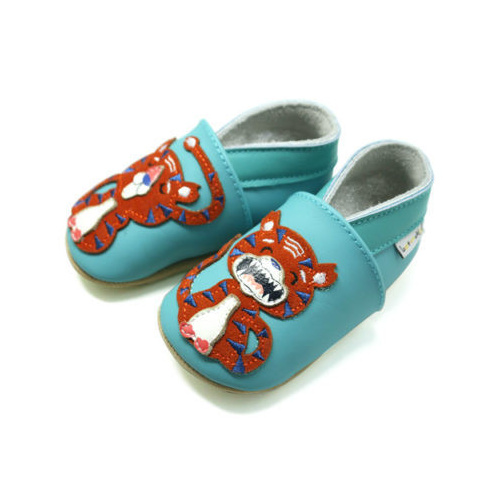 Kožené capačky Lait et Miel - tiger