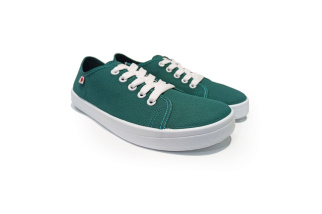 Plátené barefoot tenisky Anatomic ALL IN - mentolová/biela